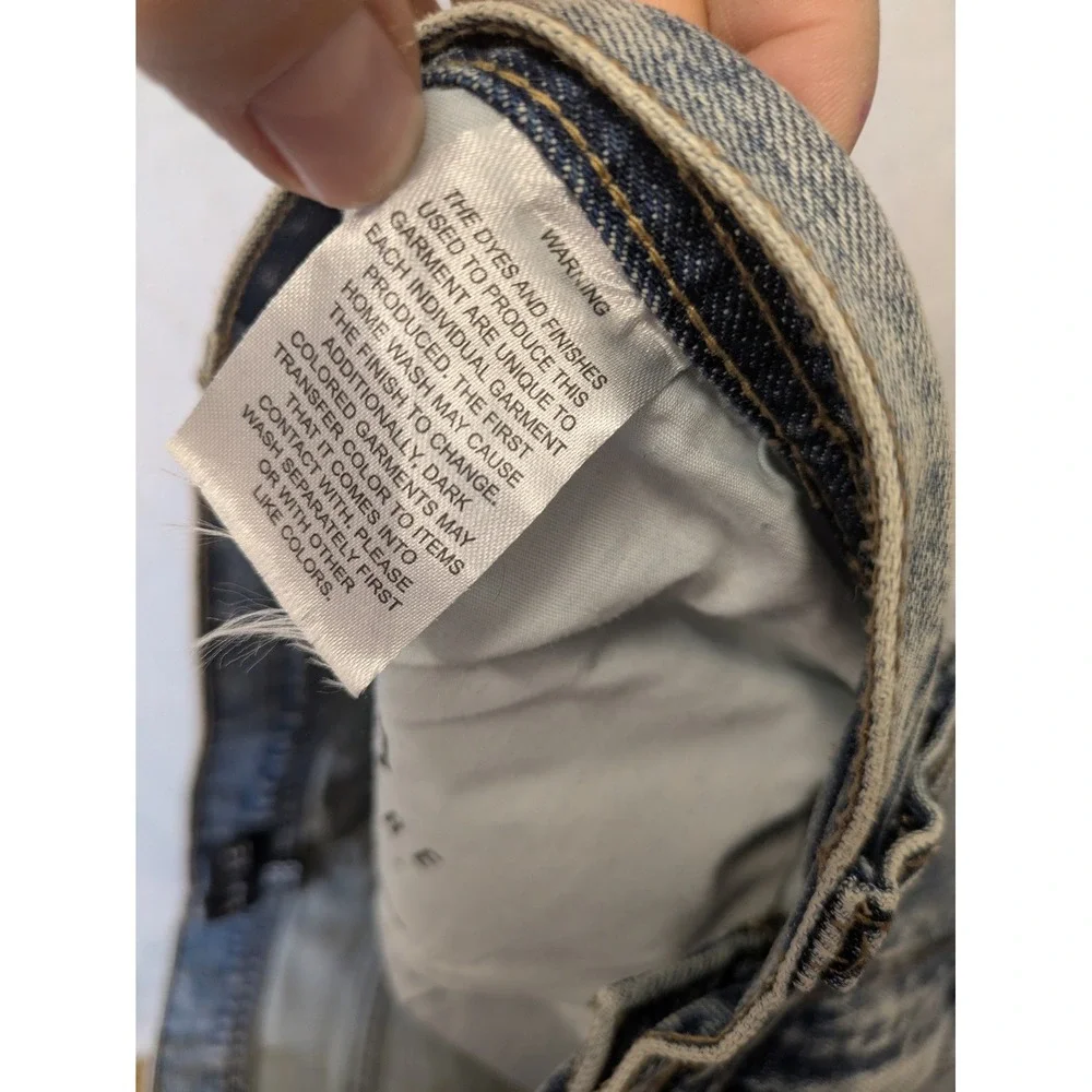 EMPYRE Men's Size 38x32 Distressed Blue‎ Denim Jeans